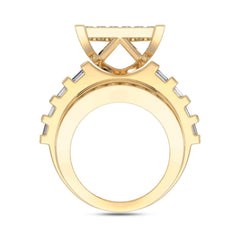 LADIES RING 4.00CT ROUND/PRINCESS/BAGUETTE DIAMOND 10K YELLOW GOLD