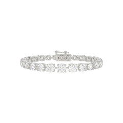 LADIES BRACELET 6 1/2CT ROUND DIAMOND 14K WHITE GOLD