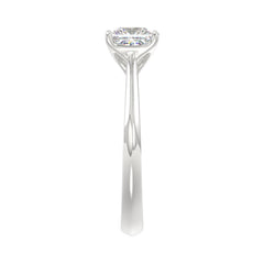 LADIES SOLITAIRE RING 1 1/2CT PRINCESS DIAMOND 14K WHITE GOLD