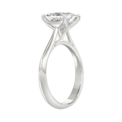LADIES SOLITAIRE RING 2CT PRINCESS DIAMOND 14K WHITE GOLD