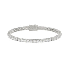 LADIES BRACELET 7CT ROUND DIAMOND 14K WHITE GOLD