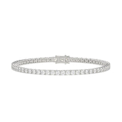 LADIES BRACELET 7CT ROUND DIAMOND 14K WHITE GOLD