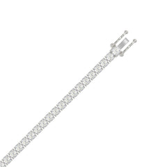 LADIES BRACELET 7CT ROUND DIAMOND 14K WHITE GOLD