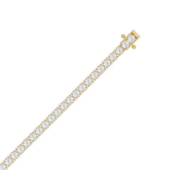 LADIES BRACELET 7CT ROUND DIAMOND 14K YELLOW GOLD