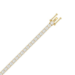 LADIES BRACELET 7CT ROUND DIAMOND 14K YELLOW GOLD