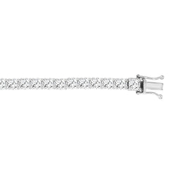 LADIES BRACELET 11CT ROUND DIAMOND 14K WHITE GOLD