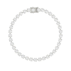 LADIES BRACELET 7CT ROUND DIAMOND 14K WHITE GOLD