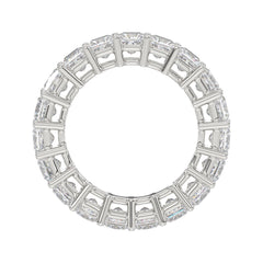 LADIES ETERNITY BAND 4 3/4CT PRINCESS DIAMOND 14K WHITE GOLD