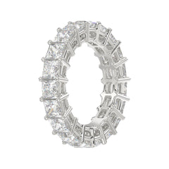 LADIES ETERNITY BAND 4 3/4CT PRINCESS DIAMOND 14K WHITE GOLD