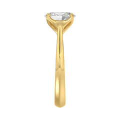 LADIES SOLITAIRE RING 2CT OVAL DIAMOND 14K YELLOW GOLD