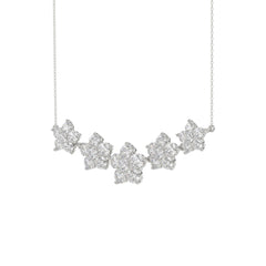14K WHITE GOLD 2 3/4CT ROUND DIAMOND LADIES NECKLACE