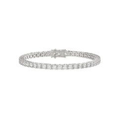 LADIES BRACELET 13CT ROUND DIAMOND 14K WHITE GOLD