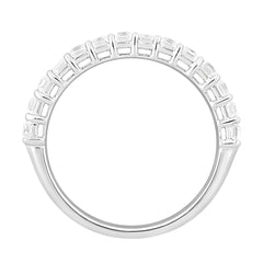 LADIES BAND 1 1/2CT EMERALD DIAMOND 14K WHITE GOLD