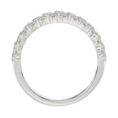 14K WHITE GOLD 1 1/2CT ROUND/MARQUISE DIAMOND LADIES BAND