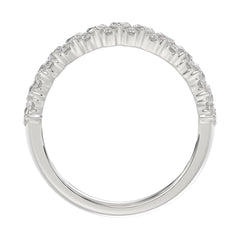14K WHITE GOLD 1 1/2CT ROUND/MARQUISE DIAMOND LADIES BAND