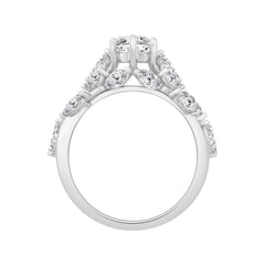 14K WHITE GOLD 3 5/8CT MARQUISE DIAMOND LADIES RING (CENTER STONE MARQUISE DIAMOND 2.00CT)