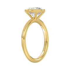 LADIES SOLITAIRE RING 2CT ROUND DIAMOND 14K YELLOW GOLD (CENTER STONE ROUND DIAMOND 2CT )