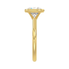 LADIES SOLITAIRE RING 2CT ROUND DIAMOND 14K YELLOW GOLD (CENTER STONE ROUND DIAMOND 2CT )