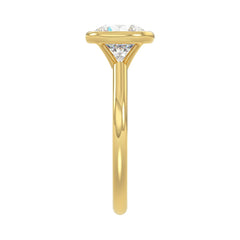 LADIES SOLITAIRE RING 2CT ROUND DIAMOND 14K YELLOW GOLD (CENTER STONE ROUND DIAMOND 2CT )
