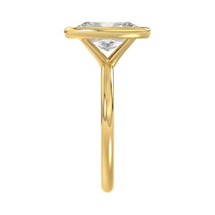 LADIES SOLITAIRE RING 3CT OVAL DIAMOND 14K YELLOW GOLD (CENTER STONE OVAL DIAMOND 3CT )