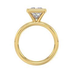LADIES SOLITAIRE RING 3CT PRINCESS DIAMOND 14K YELLOW GOLD (CENTER STONE PRINCESS DIAMOND 3CT )