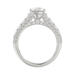 Luxury 14K White Gold Ladies Diamond Ring 2 3/4CT Round Pear & Baguette Diamonds with 2.00CT  Pear  Center stone (Color F-G -Clarity VS1/VS2)