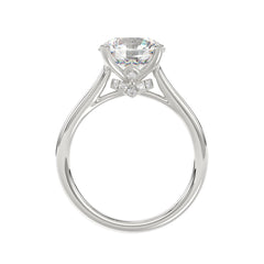 14K WHITE GOLD 4.00CT ROUND DIAMOND LADIES BRIDAL SET (CENTER STONE ROUND DIAMOND 3.00CT)