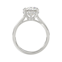 14K WHITE GOLD 4 3/8CT ROUND DIAMOND LADIES BRIDAL SET (CENTER STONE ROUND DIAMOND 3.00CT)