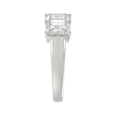 14K WHITE GOLD 2.00CT EMERALD DIAMOND LADIES BAND