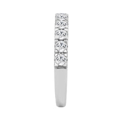 14K WHITE GOLD 3/4CT ROUND DIAMOND LADIES BAND