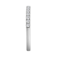 14K WHITE GOLD 3/8CT ROUND DIAMOND LADIES BAND