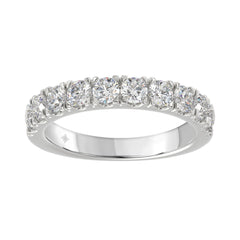14K WHITE GOLD 1.00CT ROUND DIAMOND LADIES BAND