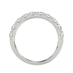 14K WHITE GOLD 1.00CT ROUND DIAMOND LADIES BAND