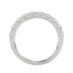 14K WHITE GOLD 1.00CT ROUND DIAMOND LADIES BAND