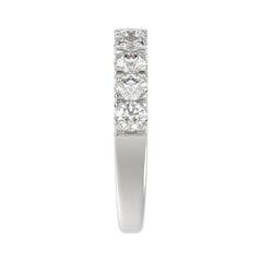 14K WHITE GOLD 1.00CT ROUND DIAMOND LADIES BAND