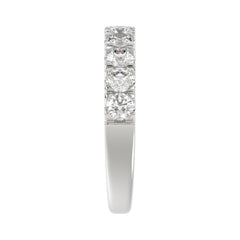 14K WHITE GOLD 1.00CT ROUND DIAMOND LADIES BAND