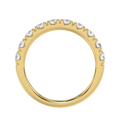 14K YELLOW GOLD 1.00CT ROUND DIAMOND LADIES BAND