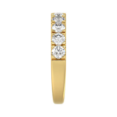 14K YELLOW GOLD 1.00CT ROUND DIAMOND LADIES BAND