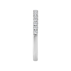 14K WHITE GOLD 1/4CT ROUND DIAMOND LADIES BAND
