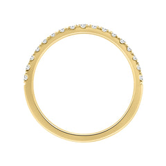 14K YELLOW GOLD 1/4CT ROUND DIAMOND LADIES BAND