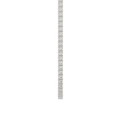 14K WHITE GOLD 4.00CT 16" ROUND DIAMOND LADIES TENNIS NECKLACE