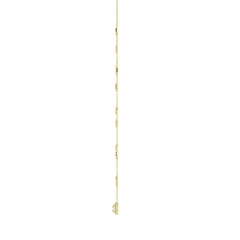 14K YELLOW GOLD 2 1/4CT ROUND/EMERALD DIAMOND LADIES NECKLACE