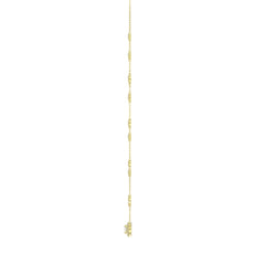 14K YELLOW GOLD 2 1/4CT ROUND/OVAL DIAMOND LADIES NECKLACE