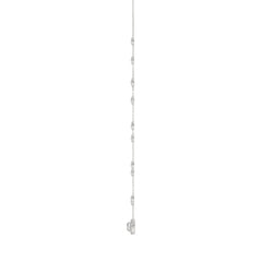 14K WHITE GOLD 2 1/4CT ROUND DIAMOND LADIES NECKLACE