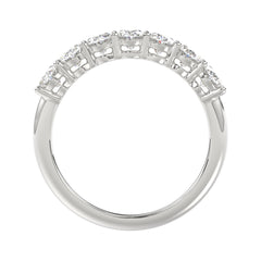 14K WHITE GOLD 1 1/2CT OVAL DIAMOND LADIES BAND