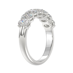 14K WHITE GOLD 1 1/2CT OVAL DIAMOND LADIES BAND