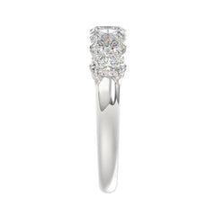 14K WHITE GOLD 1 1/2CT OVAL DIAMOND LADIES BAND