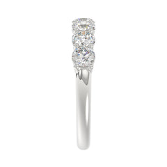 14K WHITE GOLD 1 3/8CT ROUND DIAMOND LADIES BAND