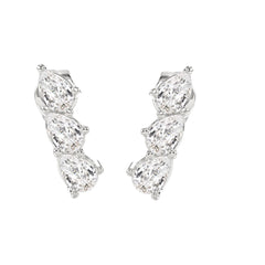 14K WHITE GOLD 1 1/5CT PEAR DIAMOND LADIES EARRINGS