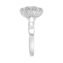14K WHITE GOLD 2 1/4CT ROUND/OVAL DIAMOND LADIES RING